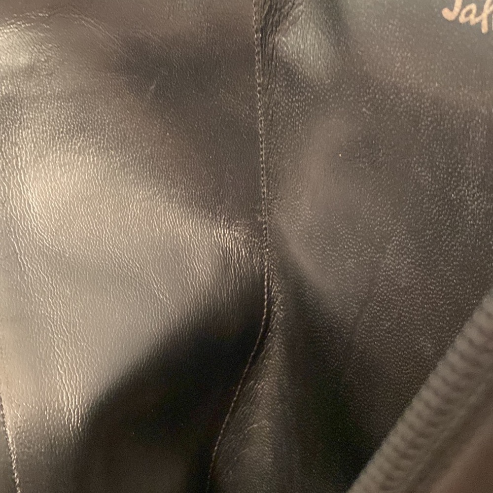 Salvatore Ferragamo Black Leather Mid-Calf Heeled Boots 8.5 - Picture 16 of 16